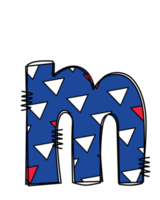 patriótico alfabeto rabisco carta clipart ilustração png