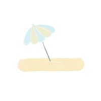 watercolor summer beach stuff png