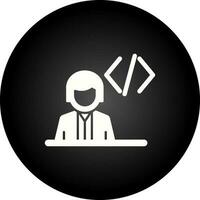 icono de vector de programador