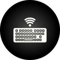 Wireless Keyboard Vector Icon