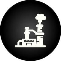 icono de vector de planta nuclear