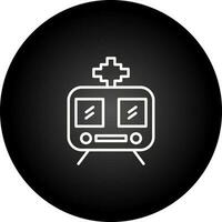 icono de vector de tren