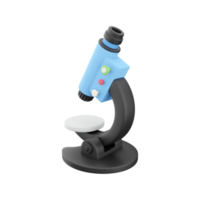 3d render Microscope isolated. 3d render microscope icon png