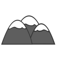 berg läger illustration png