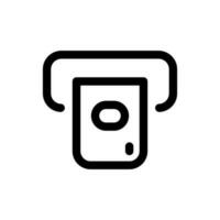 Simple Withdraw icon. The icon can be used for websites, print templates, presentation templates, illustrations, etc vector