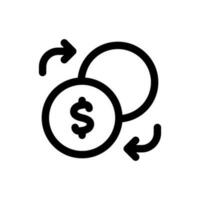 Simple Currency Exchange icon. The icon can be used for websites, print templates, presentation templates, illustrations, etc vector