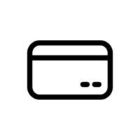 sencillo crédito tarjeta icono. el icono lata ser usado para sitios web, impresión plantillas, presentación plantillas, ilustraciones, etc vector