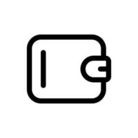 Simple Wallet icon. The icon can be used for websites, print templates, presentation templates, illustrations, etc vector
