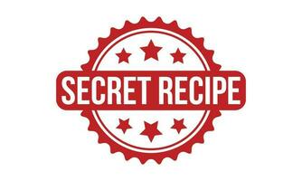 Secret Recipe Rubber Stamp Seal Vector