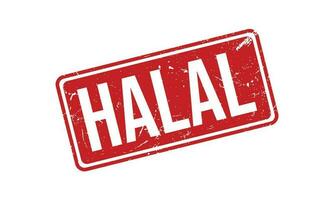 Halal Rubber Stamp Seal Vector