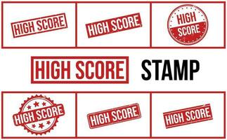 High Score Rubber Stamp Set Vector