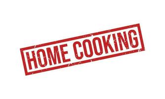 Home Cooking Rubber Stamp Seal Vector