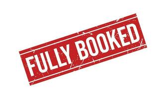 Fully Booked Rubber Stamp Seal Vector