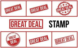 Great Deal Rubber Stamp Set Vector