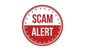 Scam Alert Rubber Stamp Seal Vector