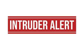 Intruder Alert Rubber Stamp Seal Vector