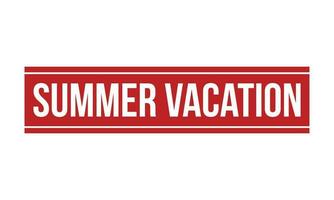 Summer Vacation Rubber Stamp Seal Vector