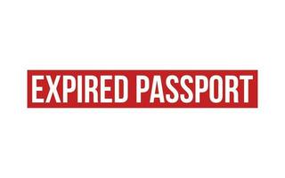 Expired Passport Rubber Stamp Seal Vector