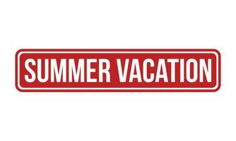 Summer Vacation Rubber Stamp Seal Vector