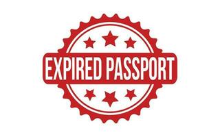 Expired Passport Rubber Stamp Seal Vector