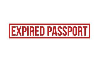 Expired Passport Rubber Stamp Seal Vector