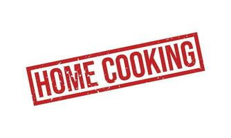 Home Cooking Rubber Stamp Seal Vector