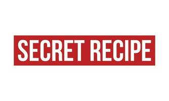 Secret Recipe Rubber Stamp Seal Vector