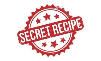 Secret Recipe Rubber Stamp Seal Vector