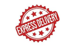 Express Delivery Rubber Stamp Seal Vector