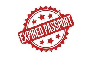 Expired Passport Rubber Stamp Seal Vector