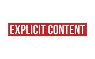 Explicit Content Rubber Stamp Seal Vector
