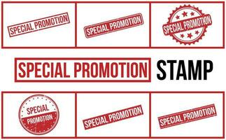 Special Promotion Rubber Stamp Set Vector