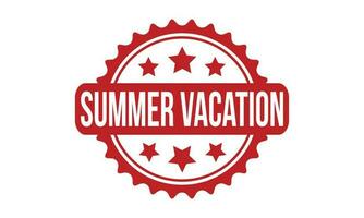 Summer Vacation Rubber Stamp Seal Vector