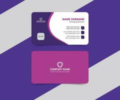 Modern and creative professional business card template vector