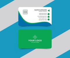 médico negocio tarjeta para corporativo identidad vector