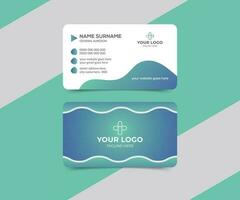 Medical business card for corporate identity vector