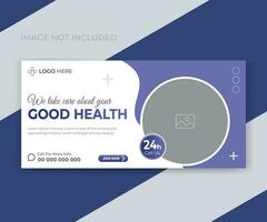 Medical healthcare web banner design vector