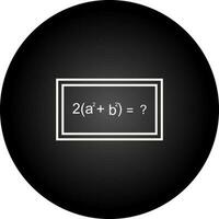 Solving Formula Vector Icon