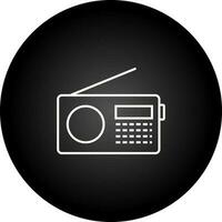 icono de vector de conjunto de radio