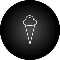 icono de vector de cono de helado