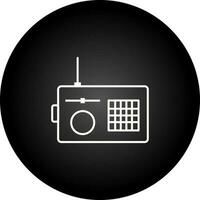 icono de vector de radio