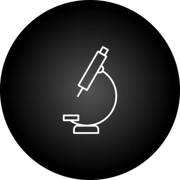 icono de vector de microscopio