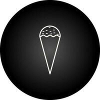 icono de vector de helado de cono