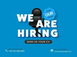 We Are Hiring Join Our Team Concept With Vacant Office Chair For Designation. vector