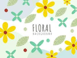 Colorful Floral Pattern Background. vector