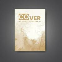 Cover template with watercolor background. Design for your cover, date, postcard, banner, logo. vector