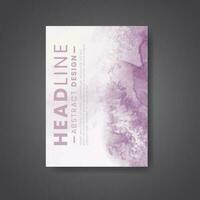 Cover template with watercolor background. Design for your cover, date, postcard, banner, logo. vector