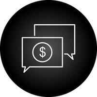 Money Talk Vector Icon