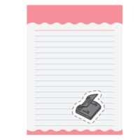 Paper Note Aesthetic Paper hole puncher Sticker Back To School png