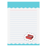 Paper Note Aesthetic Pencil Shavings Sticker Back To School png